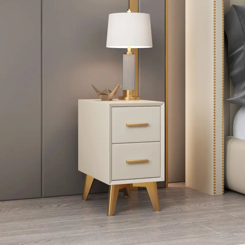 Bedside Table Modern Minimalist Ultra-narrow Light Luxury Simple Free Installation Bedroom Mini Furniture Small Shelf Cabinet