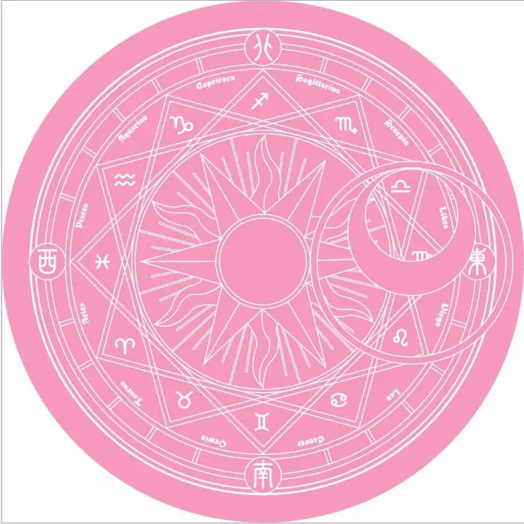 Cartoon Card Captor Sakura Rug Mat Magic Array Carpet Doormat Antislip Plush Princess Creative Handmade Living Room Coffee Table