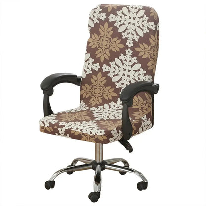Computer Office Chair Cover Universal Chair Stretch Rotating Spandex Slipcovers Stretch Case for Swivel Chair Armchair Work Seat