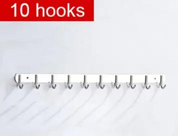 304 Stainless Steel Hook Punch-free Hooks Bathroom Towel Hook Strong Seamless Kitchen Hooks Metal Storage Rack Organizer WB 083