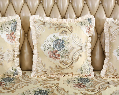 Modern High Quality Flower Embroider Sofa Towel Sofa Covers For Corner Sofa 1/2/3/4 Sectional Sofa Cover For Living Room Textile