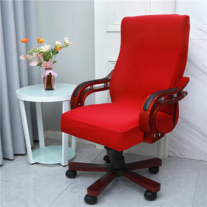 Plus Size Office Chair Covers Computer Universal Stretch Boss Chair Cover Modern High Back Rotating Lift Arm Chair Cover
