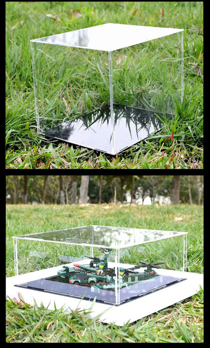 10-40cm Display Box for Collectibles Assemble Clear Acrylic Case Dustproof Protection Showcase for Action Figures Organizing Toy