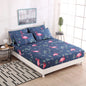 Fitted Sheet Mattress Cover Polyester Printing Bedding Linens Bed Sheets With Elastic Band Double Queen Size Bedsheet 180X200 CM