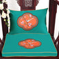 Chinese Flower and Birds Seat Cushions with Ties, Dining Chair Pads, Silk Satin, Non-Slip Sitting Mat, Custom, Fine