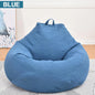 Large Small Lazy BeanBag Sofas Cover Chairs without Filler Linen Cloth Lounger Seat Bean Bag Pouf Puff Couch Tatami Living Room