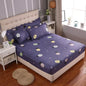 Fitted Sheet Mattress Cover Polyester Printing Bedding Linens Bed Sheets With Elastic Band Double Queen Size Bedsheet 180X200 CM