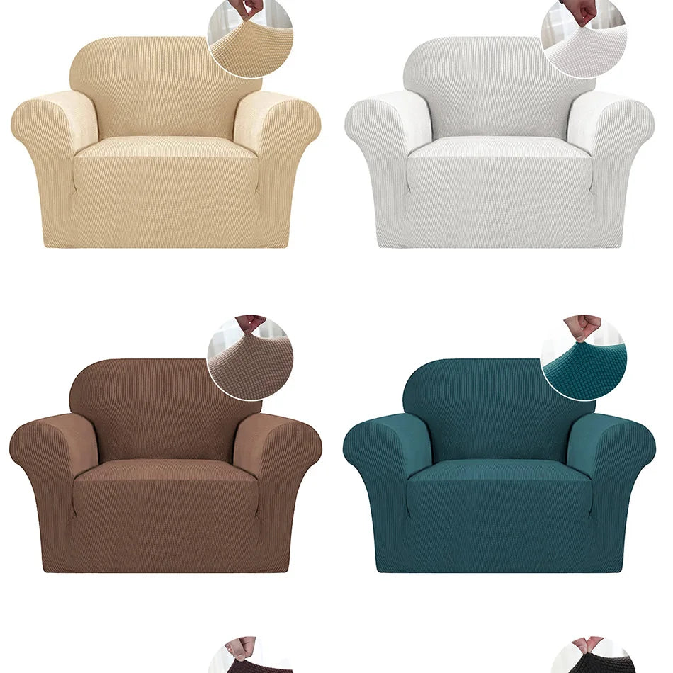 4 Types Armchair Cover Elastic Sofa Cover for Living Room Stretch Furniture Slipcover for Chairs 1 Seat Couch Cover Case