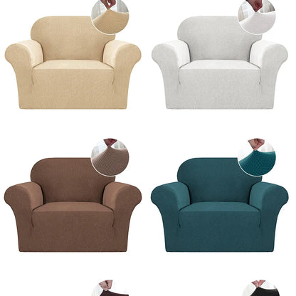 4 Types Armchair Cover Elastic Sofa Cover for Living Room Stretch Furniture Slipcover for Chairs 1 Seat Couch Cover Case