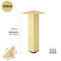4PCS Furniture Leg Aluminum Triangular Square Sofa Leg with Screw Thickening Metal Furniture Feet Bathroom Cabinet Coffee Table