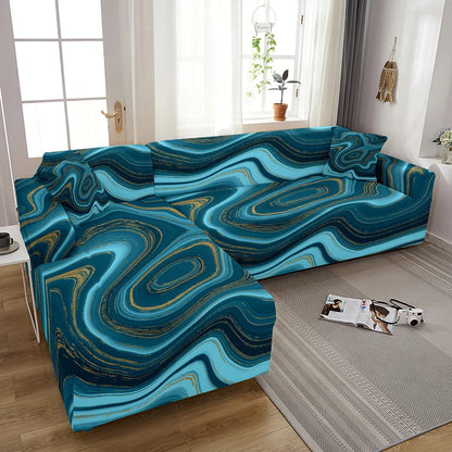 Cover For Living Room Adjustable Marble Sofas Chaise Covers Lounge Sectional Couch Corner Sofa Slipcover L Shape
