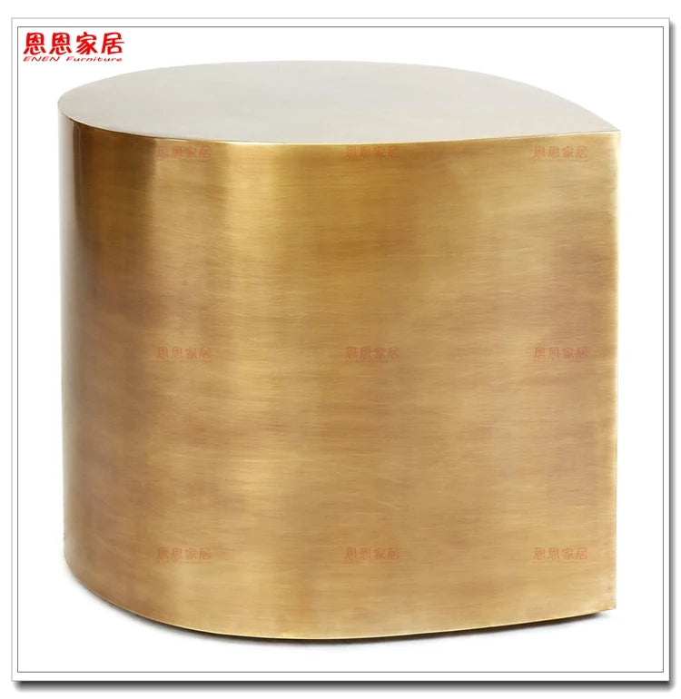 Fresh Four-Leaf Clover Tea Table Tear Drop Coffee Table Brushed Bronze Craft Adler Shaped Sofa Side Table