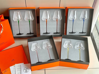 Crystal glass red wine glass glass champagne glass highball glasses gift box packaging home gift