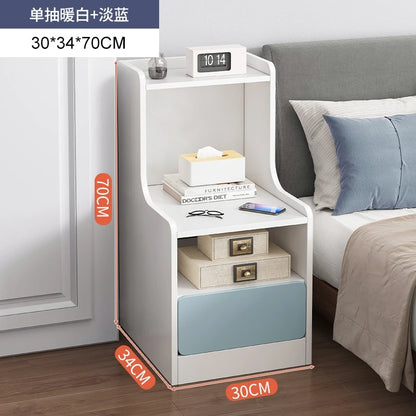Bedside table, simple modern small ultra narrow storage cabinet, simple bedside storage rack