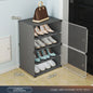 Small-Scale Foldable Cabinets For Home Living Room Multilayer Large Space Shelf Student Dormitory Dust Proof Shoe Storage Rack