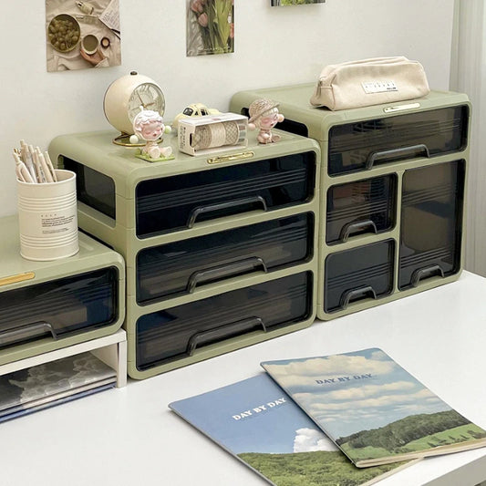Desktop Drawer Storage Box Stationery Office Sorting Storage Box Drawer Type Miscellaneous Cabinet Storage Artifact Organizer