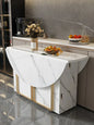 1.4 and 1.6 M Rectangular Folding Table Small Apartment Dining Table Multi-Functional Retractable Dining Table and Chair