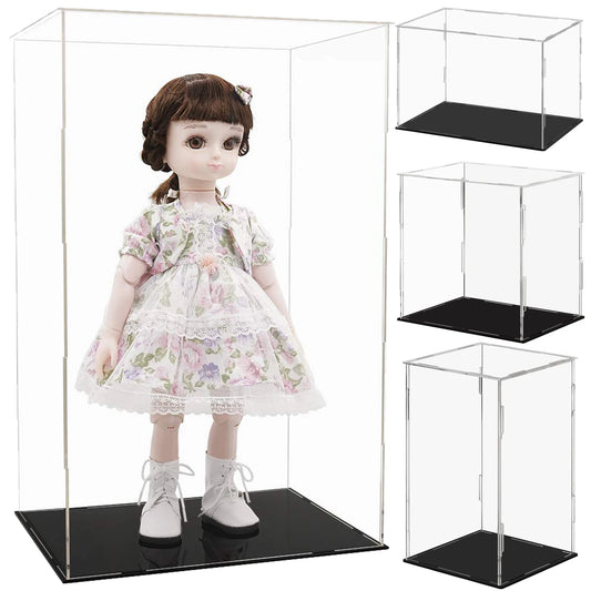 10-40cm Display Box for Collectibles Assemble Clear Acrylic Case Dustproof Protection Showcase for Action Figures Organizing Toy