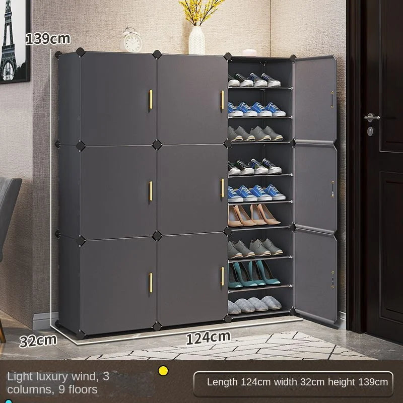 Modern Home Furniture Shoe Rack Cabinets Storage Organizers For Room Cupboard Hallway Entrance Shelf Shoes Layers Dustproof