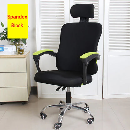 3pcs/lot Office Chair Covers Stretch Spandex Computer Swivel Chair Seat Covers Armrest Gaming Chair Cover Split Chair Slipcovers