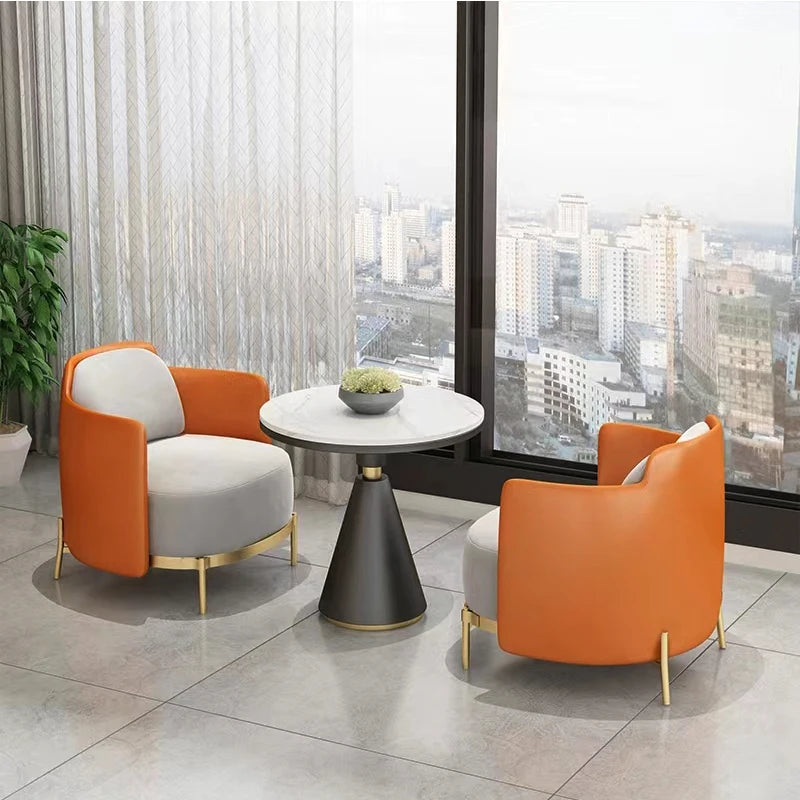 Nordic Single-Seat Sofa Chair Living Room Home Sofa Table and Chair