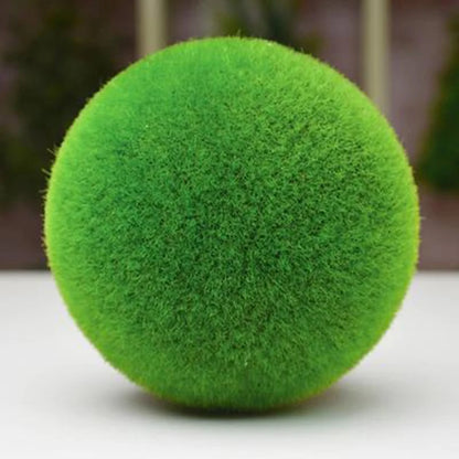 1PC Artificial Potted Plant Green Potted Plants Small Bonsai Grass Ball Home Xmas Desktop Simulation Flower Bonsai Photo Props