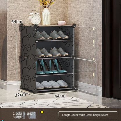 Shoe Rack Cabinets Shelf Shoes Storage Organizer Cupboards Furniture Hallway Entrance Multiple Layer Dustproof Cover Transparent