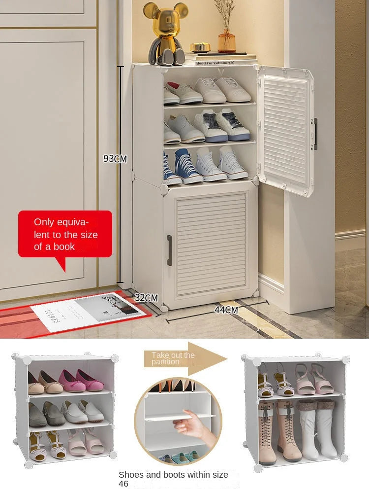 Shoe Rack Storage Cabinet Simple Household Small Entrance Modern Dormitory Home Furniture Living Room Shoes Organizer Cupboards