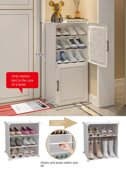 Shoe Rack Storage Cabinet Simple Household Small Entrance Modern Dormitory Home Furniture Living Room Shoes Organizer Cupboards