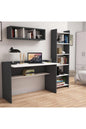 Hurrem Study desk Bookcase Shelf set office furniture computer desk business room furniture decorative walnut white antrachite.