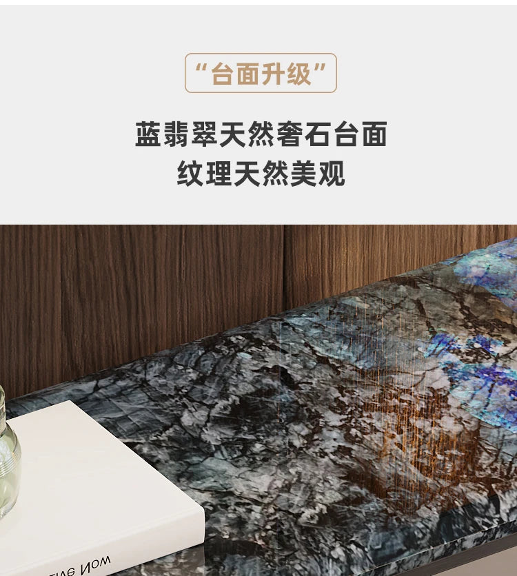 Light Luxury Console Tables Simple Modern Living Room Entrance Side View Table High-End Natural Marble Entrance Cabinet