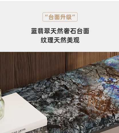 Light Luxury Console Tables Simple Modern Living Room Entrance Side View Table High-End Natural Marble Entrance Cabinet