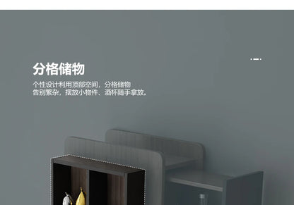 Pqf Retractable Bar Table against the Wall Family Living Room Partition Integrated