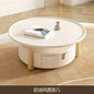 Cream style floor-to-ceiling modern simple living room home small apartment French coffee table combination