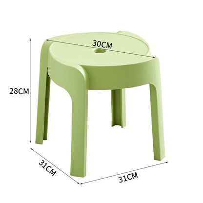 Dining Chairs Thickening Backrest Nordic Chair Plastic Stool Rotundity Stackable Modern Furniture Nordic Chair