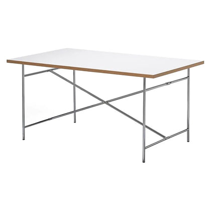 DPstudio vintage simple desk, stainless steel rectangular dining table, blogger, same conference table Bauhaus