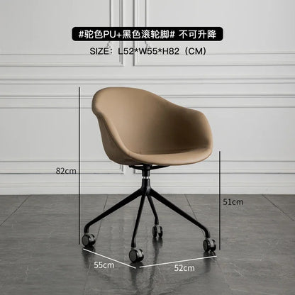 Nordic Computer Chair Creative Office Staff Lifting Swivel Chair Backrest Chair
