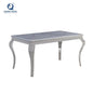 Dining Table Light Luxury Marble Dining Table and Chair Combination Modern Simple Stainless Steel Dining Tab