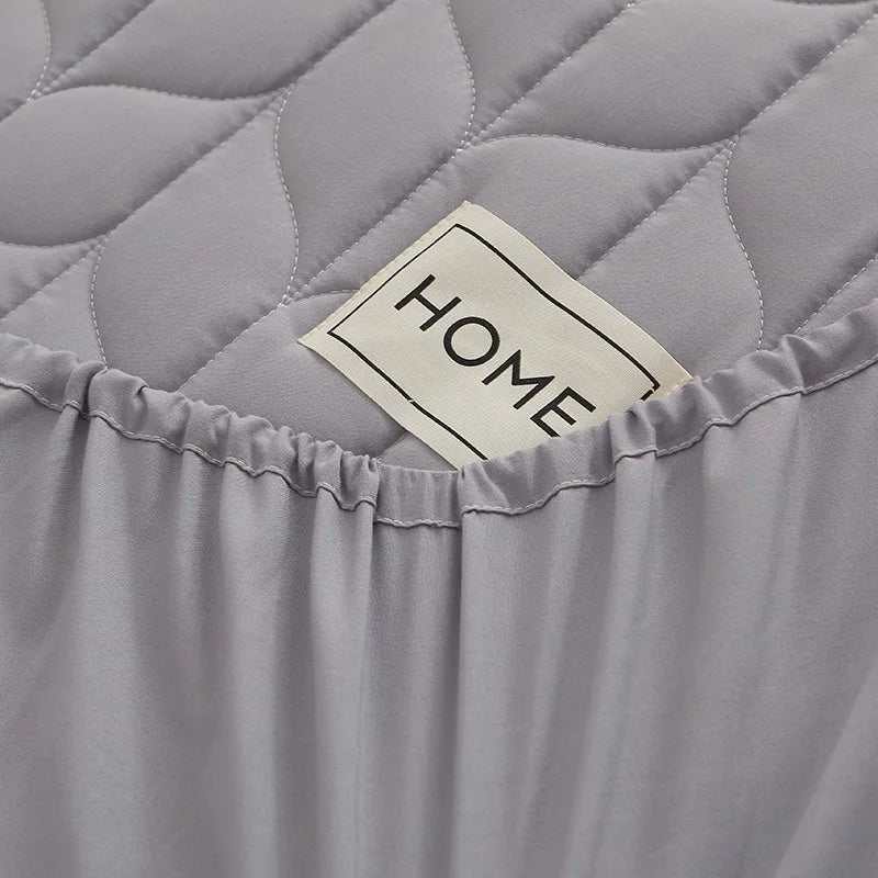 Cotton Thicken Quilted Mattress Cover Anti-bacterial Mattress Protector Topper Pad Soft Fitted Sheet Not Including Pillowcase