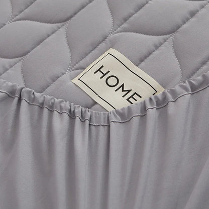Cotton Thicken Quilted Mattress Cover Anti-bacterial Mattress Protector Topper Pad Soft Fitted Sheet Not Including Pillowcase