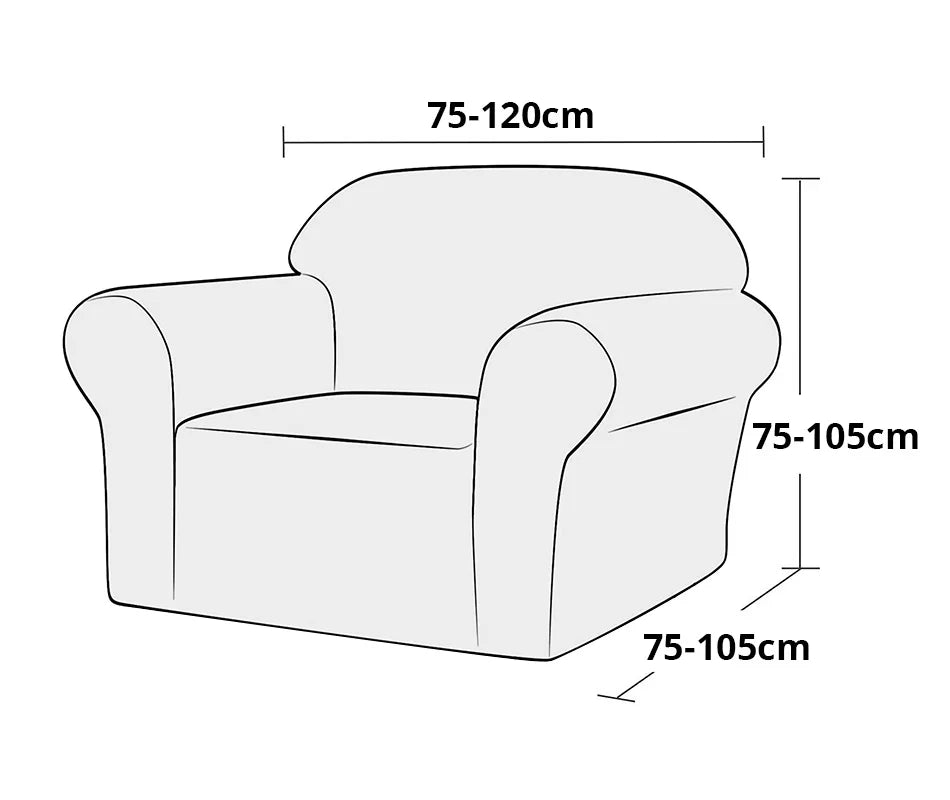 4 Types Armchair Cover Elastic Sofa Cover for Living Room Stretch Furniture Slipcover for Chairs 1 Seat Couch Cover Case
