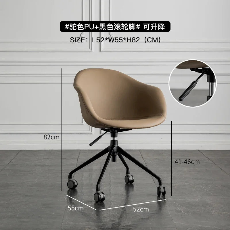 Nordic Computer Chair Creative Office Staff Lifting Swivel Chair Backrest Chair