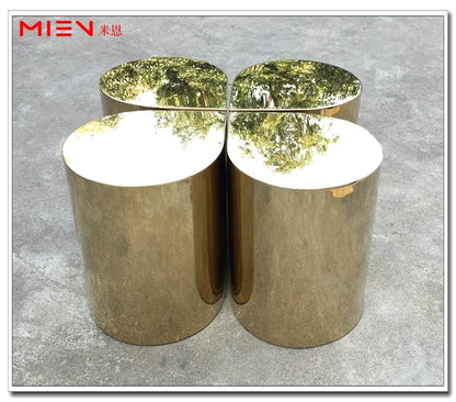 Fresh Four-Leaf Clover Tea Table Tear Drop Coffee Table Brushed Bronze Craft Adler Shaped Sofa Side Table