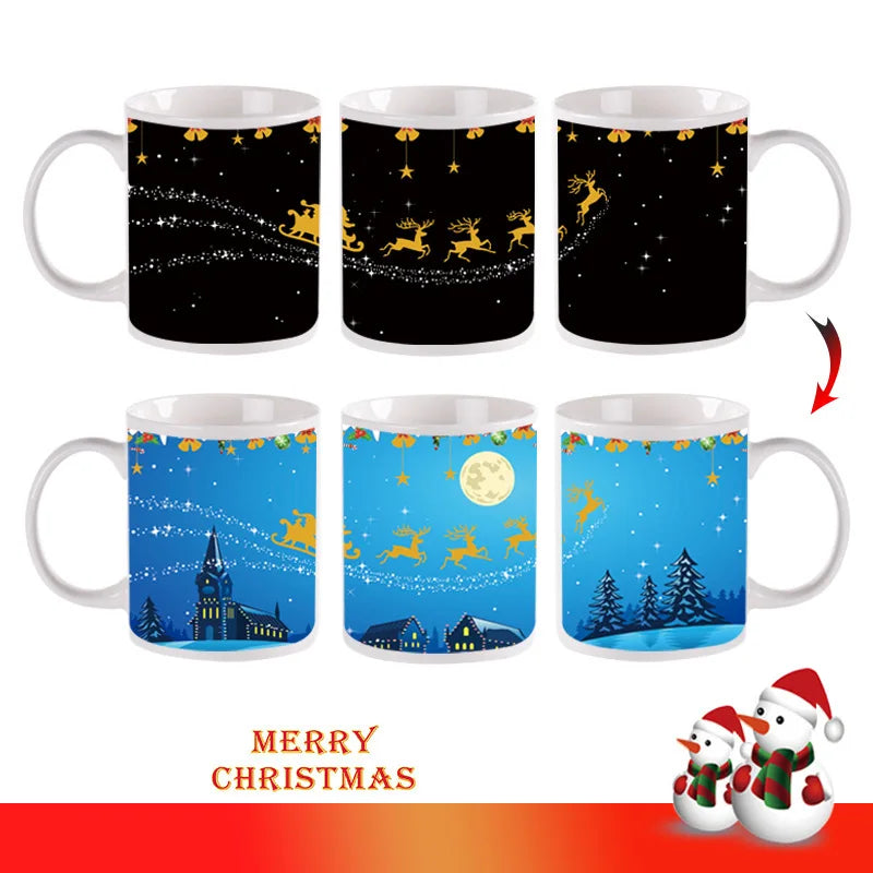Creative Battery Magic Mug Positive Energy Color Changing Cup Ceramic Discoloration Coffee Tea Milk Mugs Novelty Gifts 12 style