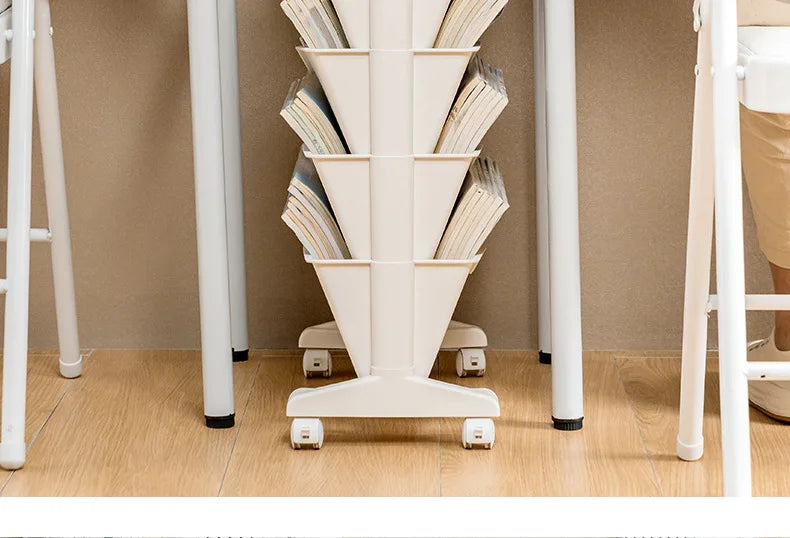 Classroom Desk Storage Shelf Sub-study Movable Large-capacity Bookshelf Children's Room Book Storage Artifact