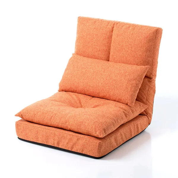Floor Chair Japanese Style Adult Foldable Multifunctional Leisure Tatami Lazy Sofa Folding Chaise Lounge Soft and Comfortable