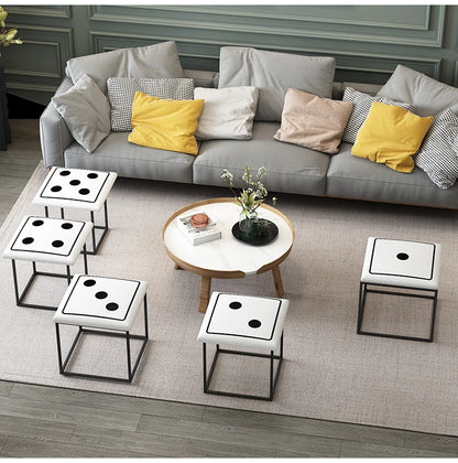 Nordic Furniture 5 In 1 Sofa Soft Stool Cube Storage Folding Shoe Bench Coffee Table Chairs For Kitchen Living Room Stools