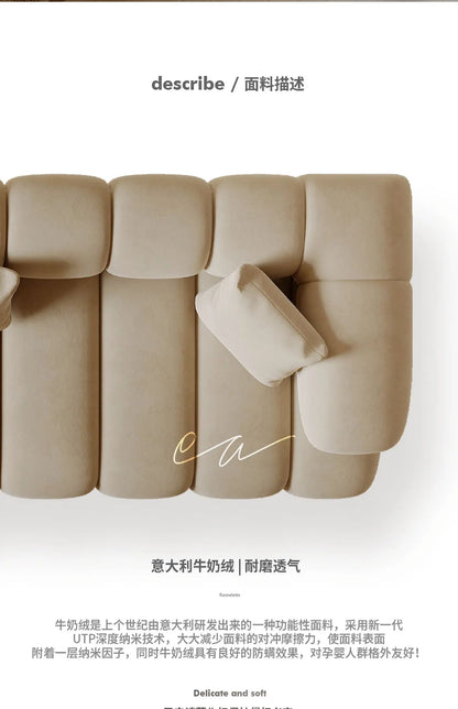 Fabric Sofa Creative Living Room Corner Large Apartment Home