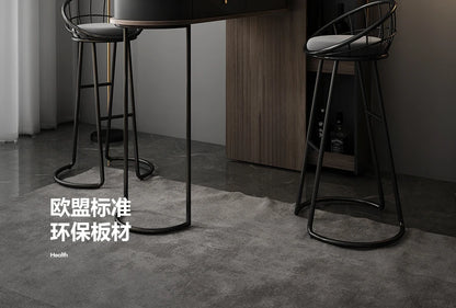Pqf Retractable Bar Table against the Wall Family Living Room Partition Integrated