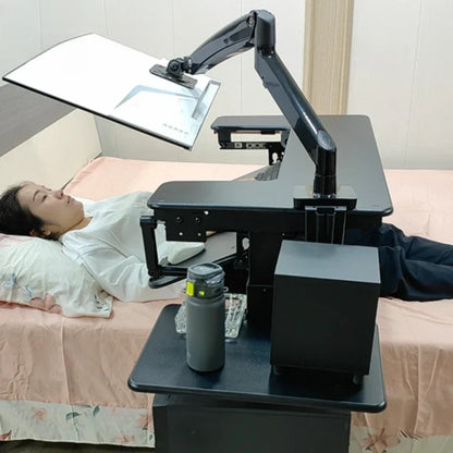 Cross bed computer desk, laptop desktop computer desk, bedside table, lifting table, lazy table, cockpit suspension bracket